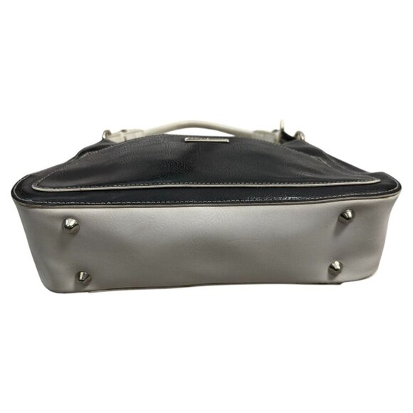 Duck Head Vintage Black White Leather Small Handbag w Feet One Size - Picture 9 of 9